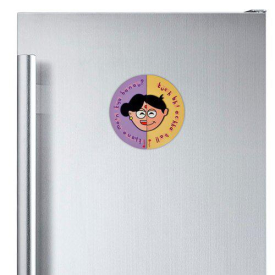 Indigifts Round Fridge Magnetic -Gift For Mother, Mother's Day Gift