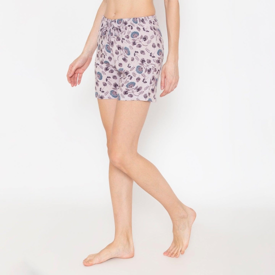 Printed Lounge Shorts For Women Assorted M