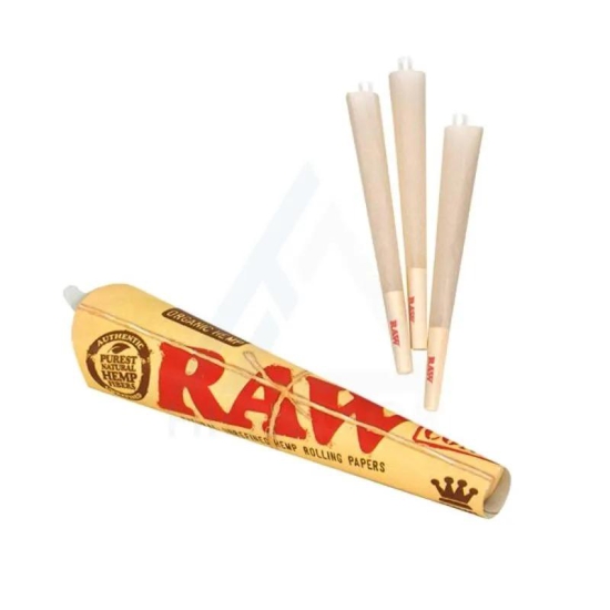 RAW Organic Pre-Rolled Cones - Pack of 3