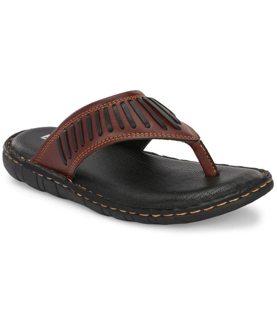 Bucik BROWN Mens Leather Slipper - None