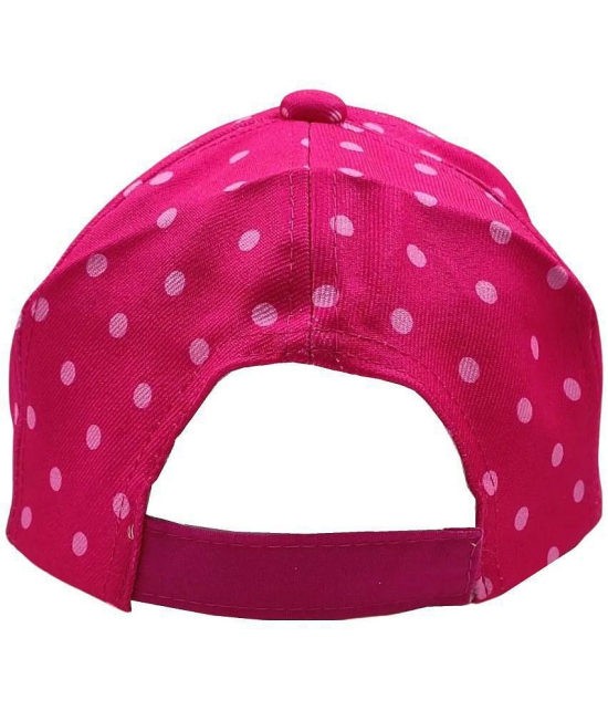 Zacharias Unisex Kids Cotton Cap kc-23 (Dark Pink_1-5 Years) (Pack of 1) - None