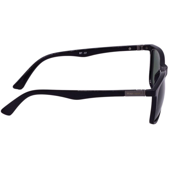 Hrinkar Green Rectangular Sunglasses Styles Black Frame Glasses for Men & Women - HRS-BT-07-BK-BK-GRN