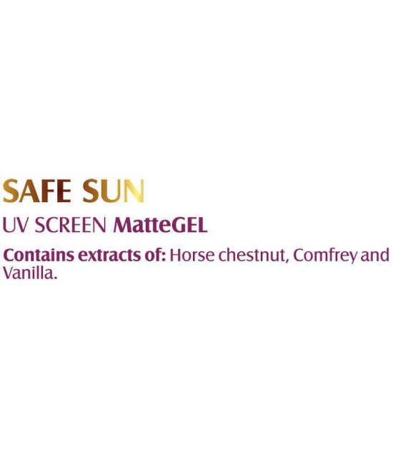 Lotus Herbals Safe Sun Uv Screen Matte Gel Spf 50, Matte gel, no white cast, PA+++, 30 g