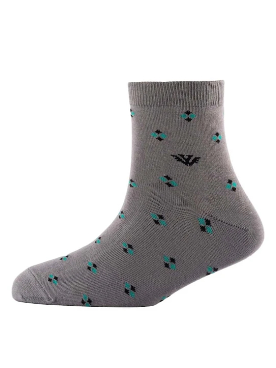 Men Pack Of 2 Patterned Cotton Ankle Length Socks