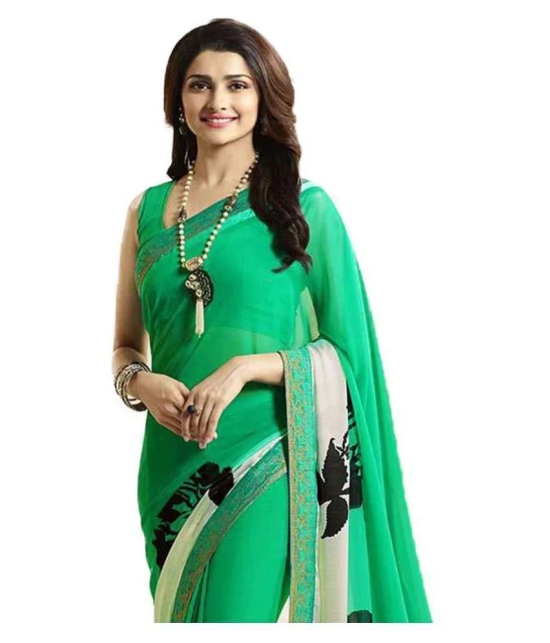 Gazal Fashions - Multicolor Chiffon Saree With Blouse Piece (Pack of 1)