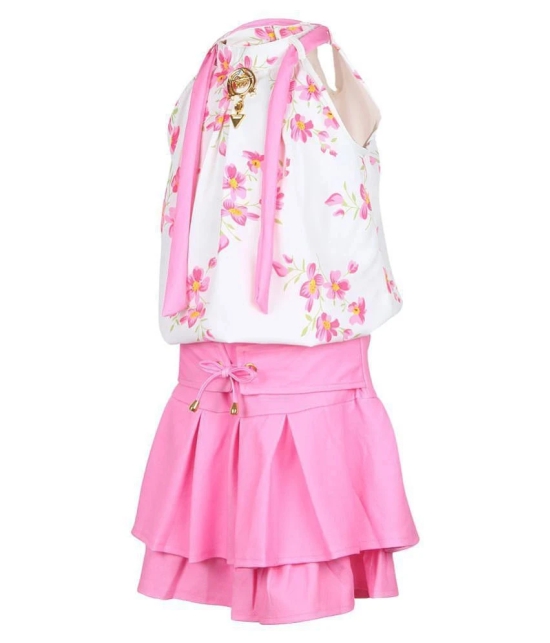 Arshia Fashions Girls Party Wear Top And Skirt Set - None