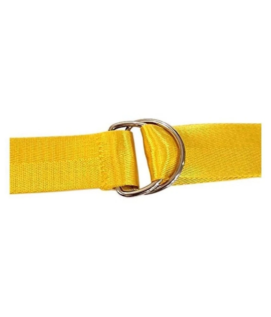 Livosorb Yellow Nylon Casual Belt - Free Size