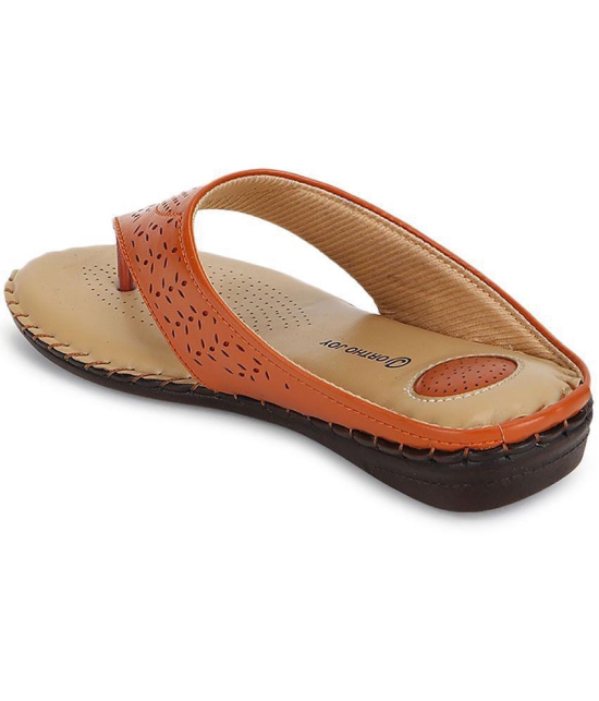 ORTHO JOY - Brown Women's Flats - None