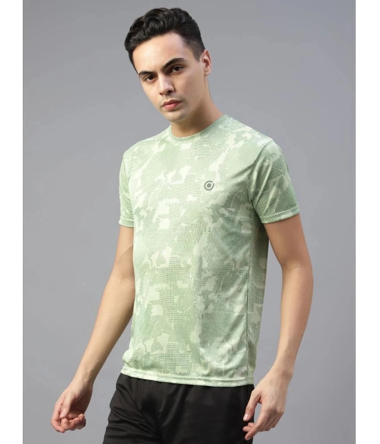 Diaz Cotton Blend Regular Fit Printed Half Sleeves Mens T-Shirt - Green ( Pack of 1 ) - None