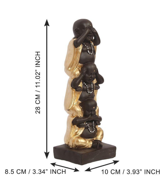 eCraftIndia Gold Polyresin Figurines - Pack of 1