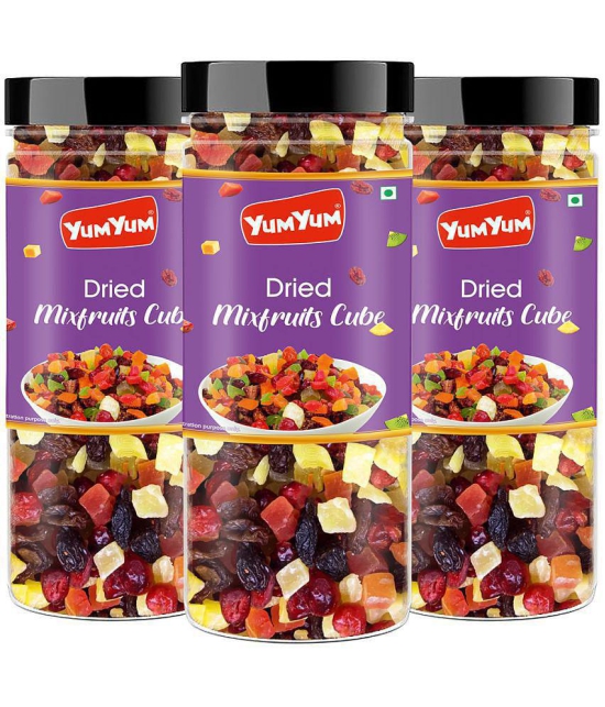 YUM YUM Mixed Dried Fruits-Cranberry, Strawberry, Kiwi, Mango, Healthy Snack- Assorted Fruit 450g