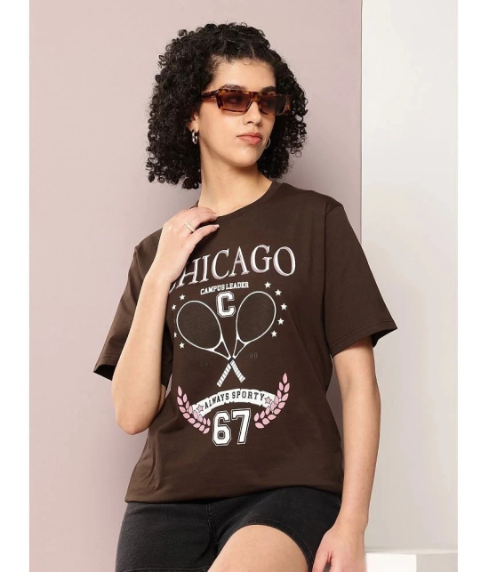 Dillinger Brown Cotton Loose Fit Womens T-Shirt ( Pack of 1 ) - None