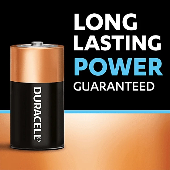 Duracell Ultra Alkaline C Batteries, 2 Pcs