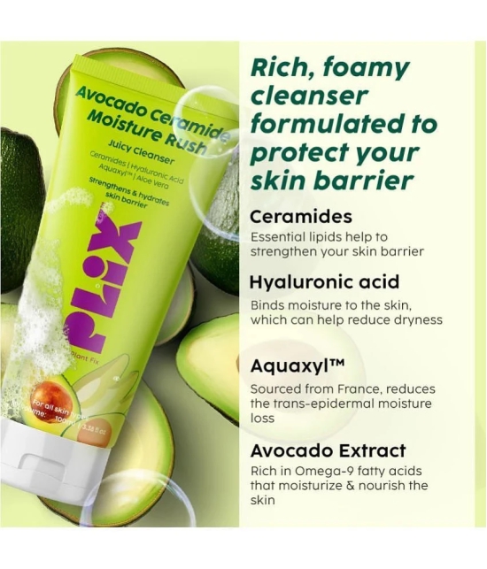 Plix Avocado Ceramide Moisture Rush Juicy Cleanser To Strengthen Your Skin Barrier(100 ml)