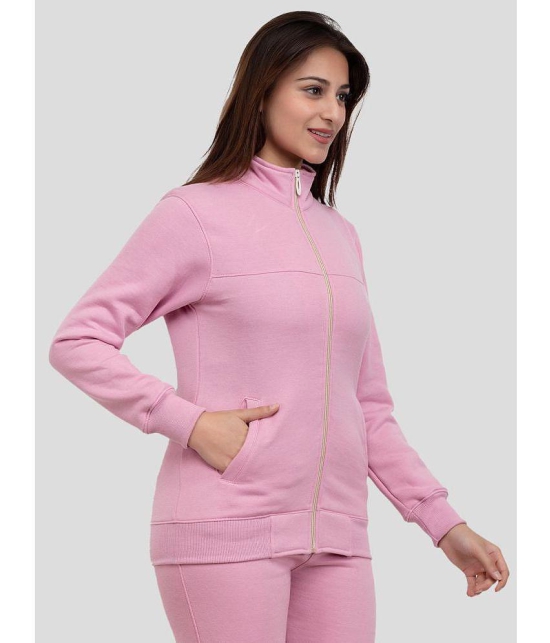 YHA Fleece Womens Zippered Sweatshirt ( Pink ) - None