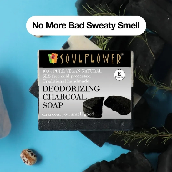 Activated Charcoal Clay Soap for Body Odour