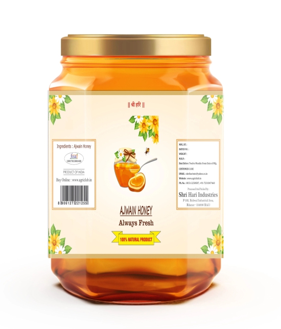 Agri Club Ajwain Honey, 450 gm