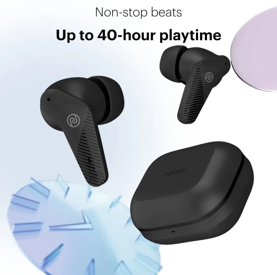 Noise Buds VS102 Neo with 40 Hrs Playtime, Environmental Noise Cancellation, Quad Mic Bluetooth Headset Carbon Black