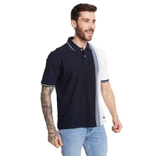 Octave Men Colourblock Polo Collar T-Shirt