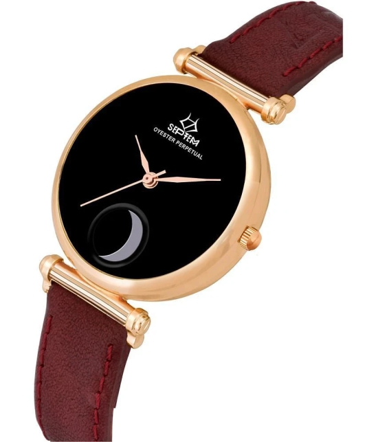 Septem Multicolor Leather Analog Mens Watch