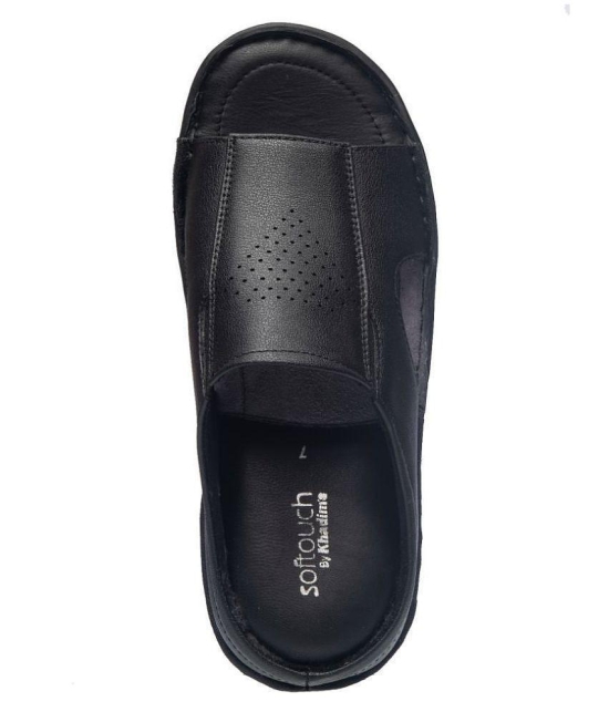 KHADIM Black Flip Flops - 9