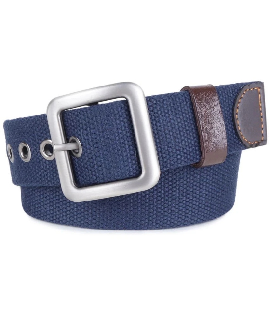 Zacharias - Blue Canvas Mens Casual Belt ( Pack of 1 ) - None