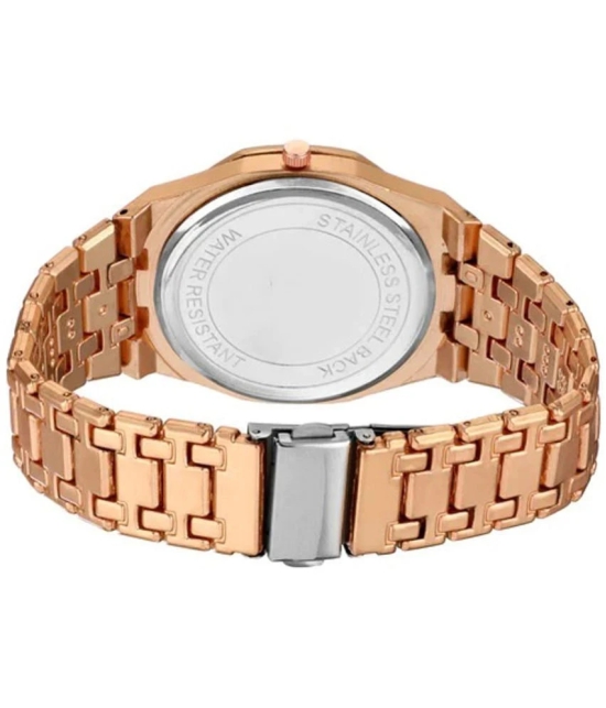 acnos Rose Gold Stainless Steel Analog Mens Watch