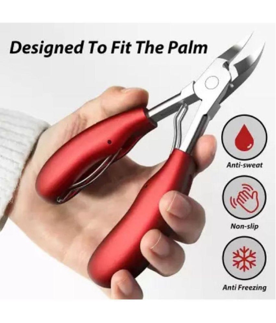 SHB Nail Cutter for Men & Women, Podiatrist Toenail Cuticle Cutter, Professional Thick & Ingrown Toe Nail Clippers, Pedicure Clippers