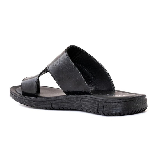 KHADIM Black Mens Leather Slipper - None