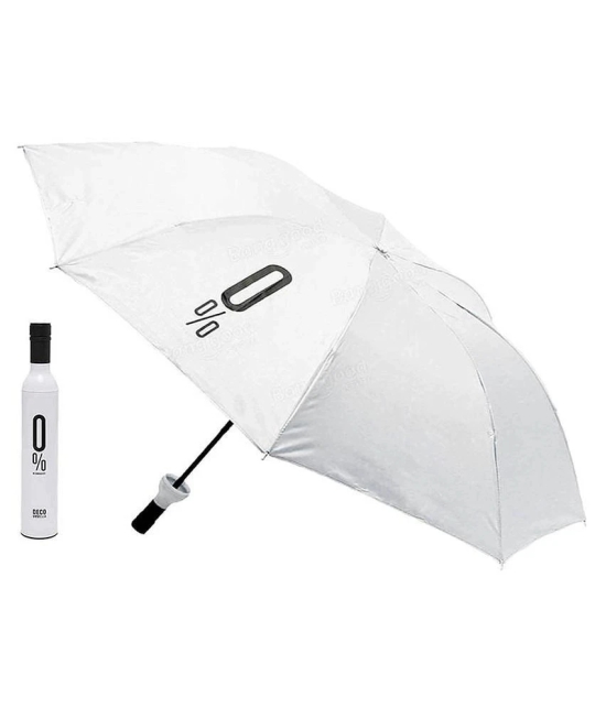 Deco White 3 Fold Umbrella - White