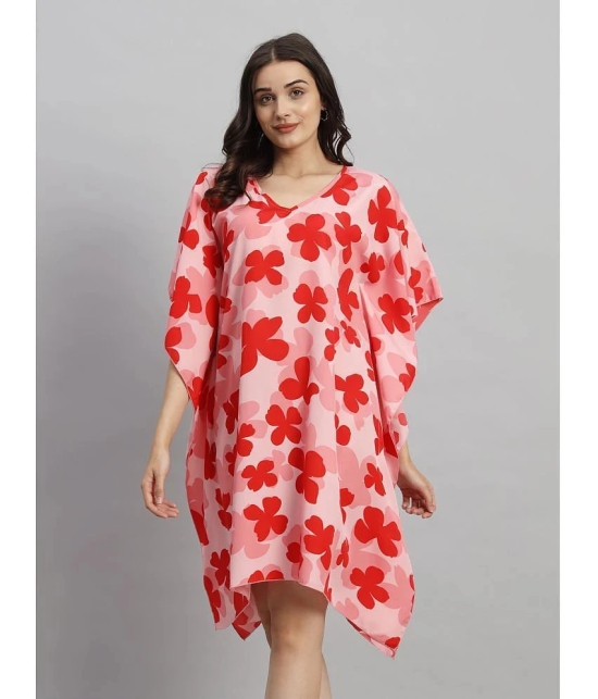 Curvydrobe Crepe Peach Beach Dresses - - None