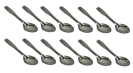 Dynore Stainless Steel 12 Pcs Spoon Set/ Dinner Spoon For Home and Kitchen