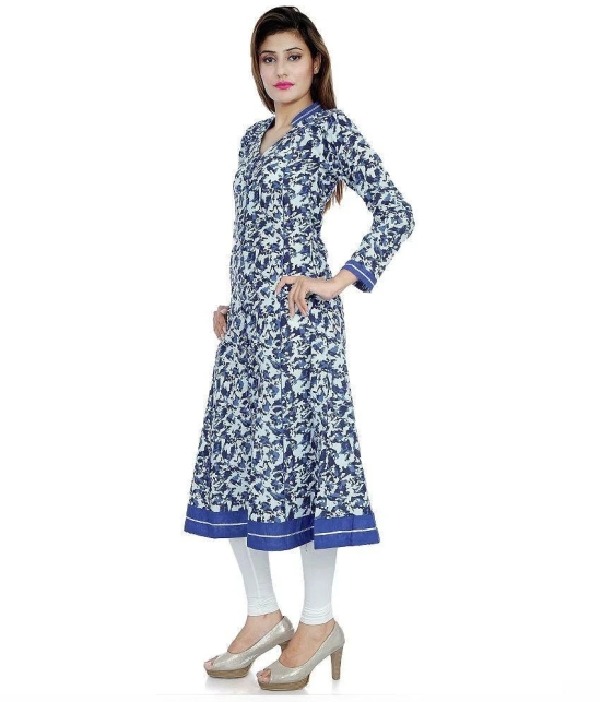 Divena Blue Cotton Kurtis - 5XL