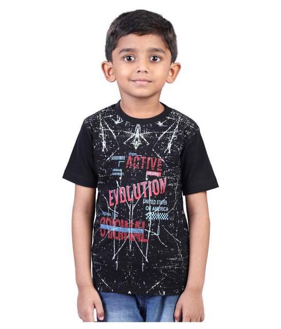 JILZ Boys Printed Cotton T-Shirt (Half Sleeve) - Pack of 4 - None