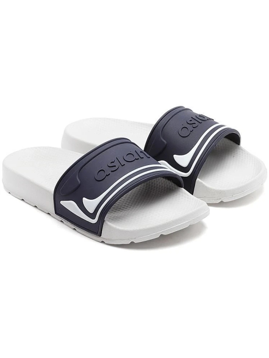 ASIAN Navy Mens Slide Flip Flop - None