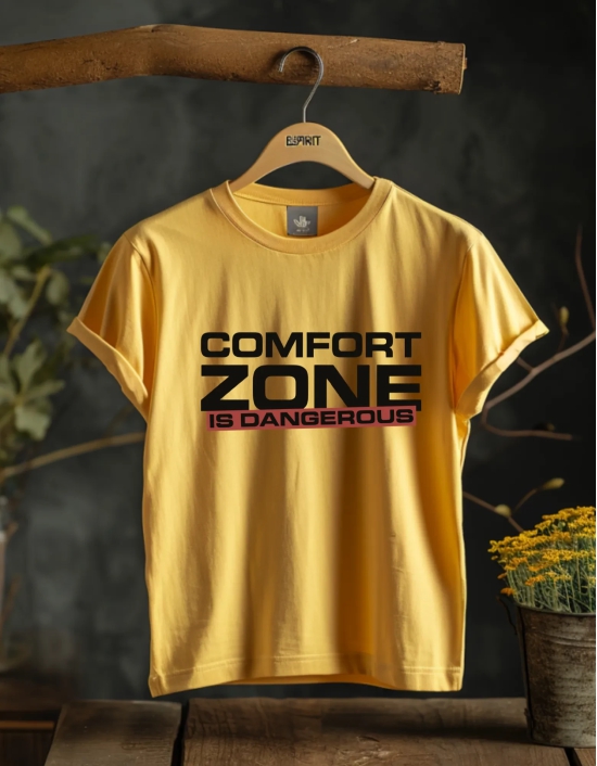 COMFORT ZONE IS DANGEROUS-New Yellow / XXL