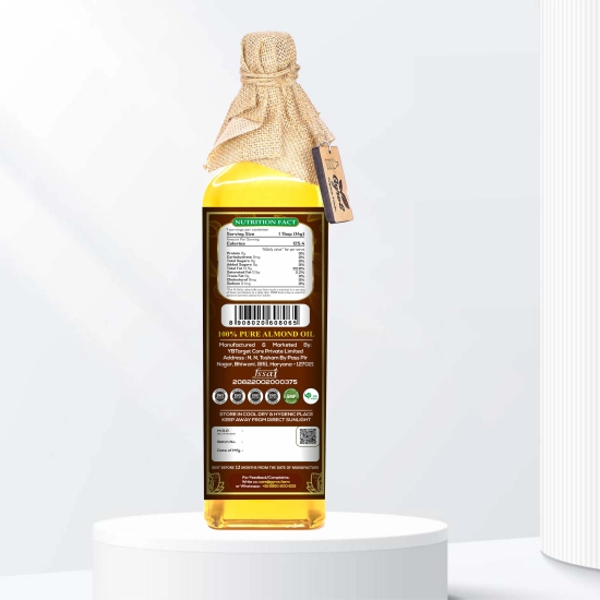 Stone Pressed Almond Oil-500ml Plastic Bottle