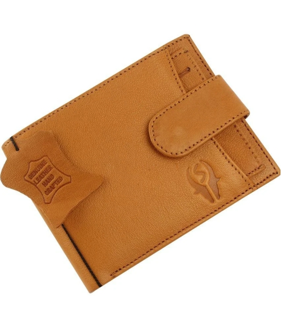 samtroh - Leather Mustard Mens Regular Wallet ( Pack of 1 ) - Mustard