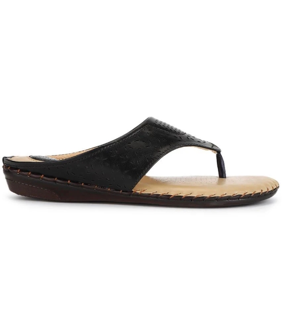 ORTHO JOY - Black Womens Flats - None