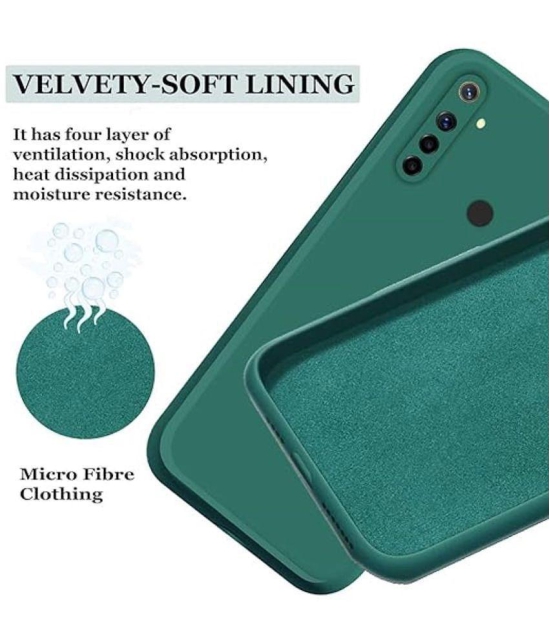 Case Vault Covers Plain Cases Compatible For Silicon Realme 5i ( Pack of 1 ) - Green