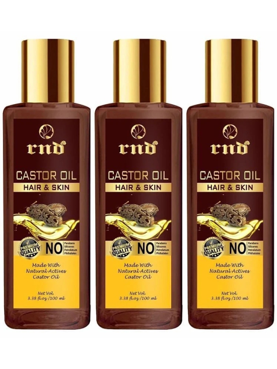 Cold Pressed Castor Oil For Hair Growth |100% Pure & Organic - Pack of 3 Hair Oil