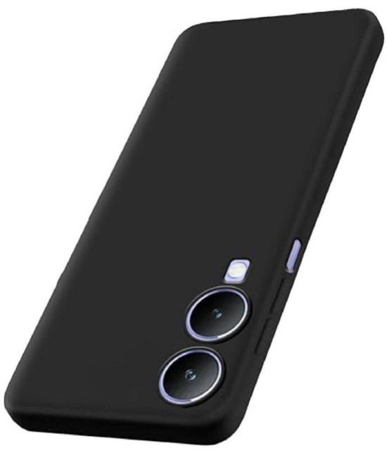 Case Vault Covers Silicon Soft cases Compatible For Silicon Vivo Y17s 4G ( Pack of 1 ) - Black