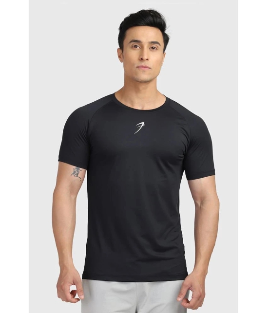 Fuaark Black Polyester Slim Fit Mens Sports T-Shirt ( Pack of 1 ) - None