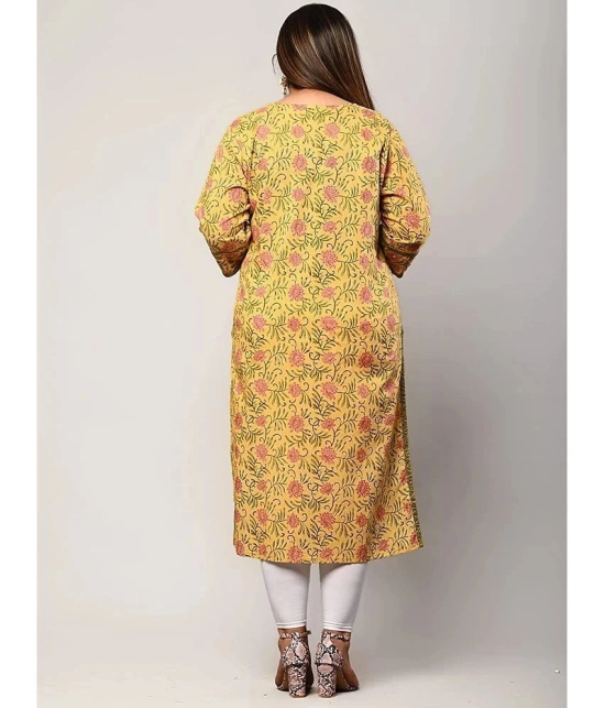 Swasti - Yellow Cotton Womens Straight Kurti ( Pack of 1 ) - None