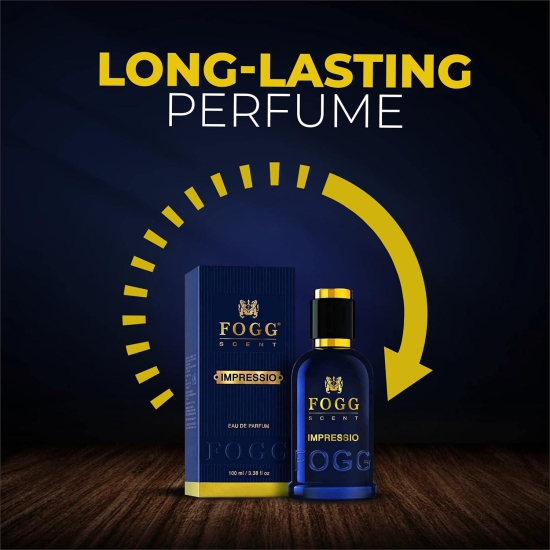 Fogg Long-Lasting Fresh & Soothing Fragrance Impressio Scent For Men, Eau De Parfum, 100Ml