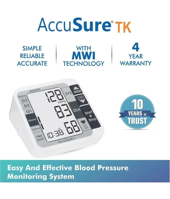 AccuSure TK Automatic Digital Blood Pressure Monitor BP Machine