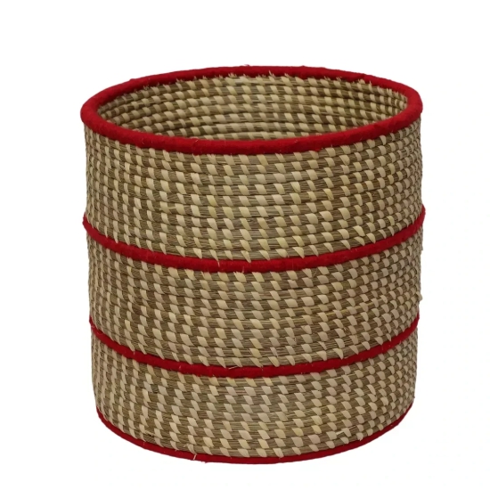 Tisser Handwoven Laundry Basket Sabai grass