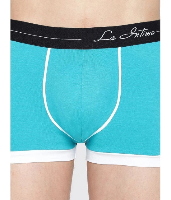 La Intimo Turquoise Cotton Mens Trunks ( Pack of 1 ) - None