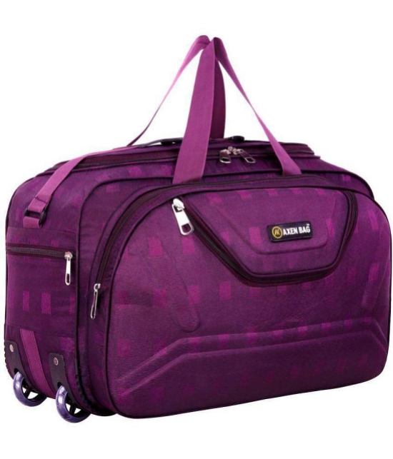 AXEN BAGS - Purple Polyester Duffle Trolley - Onesize