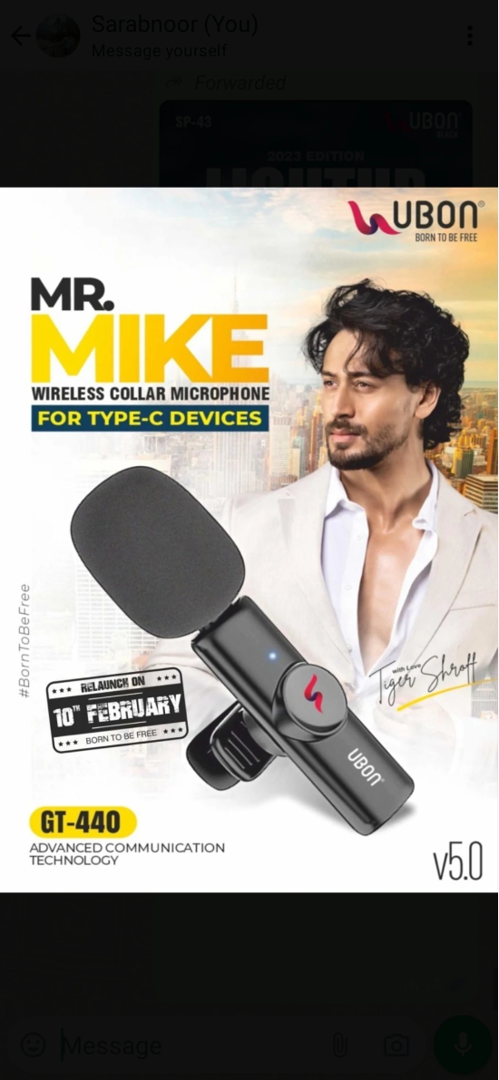 Ubon mr. mike wireless collar microphone .